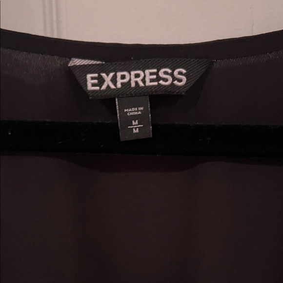 Express Black Ruffle Mini Dress - Picture 4 of 5